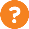 Orange Question Mark Icon 